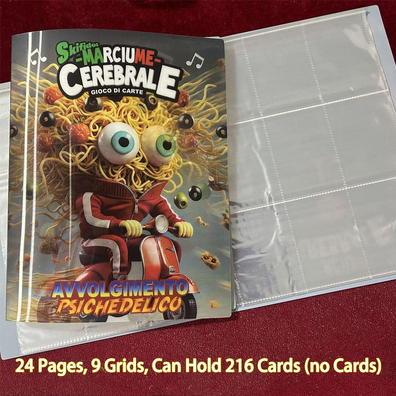 Trading Card Binder - Italian Brainrot Collection Cards Book Tung