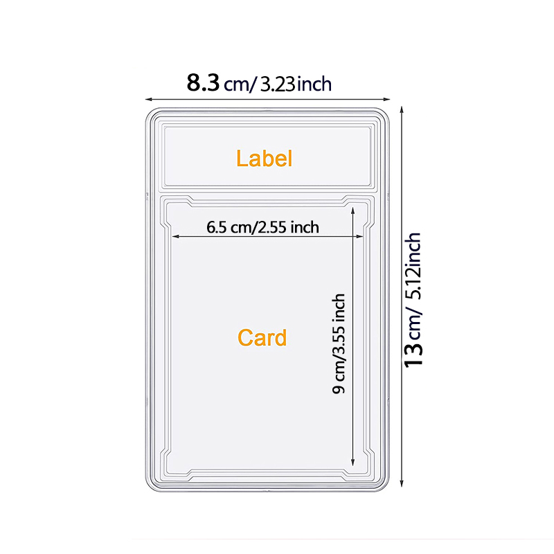 35/55/75/100PT Trading Cards S - Graded Card Display recension och pris
