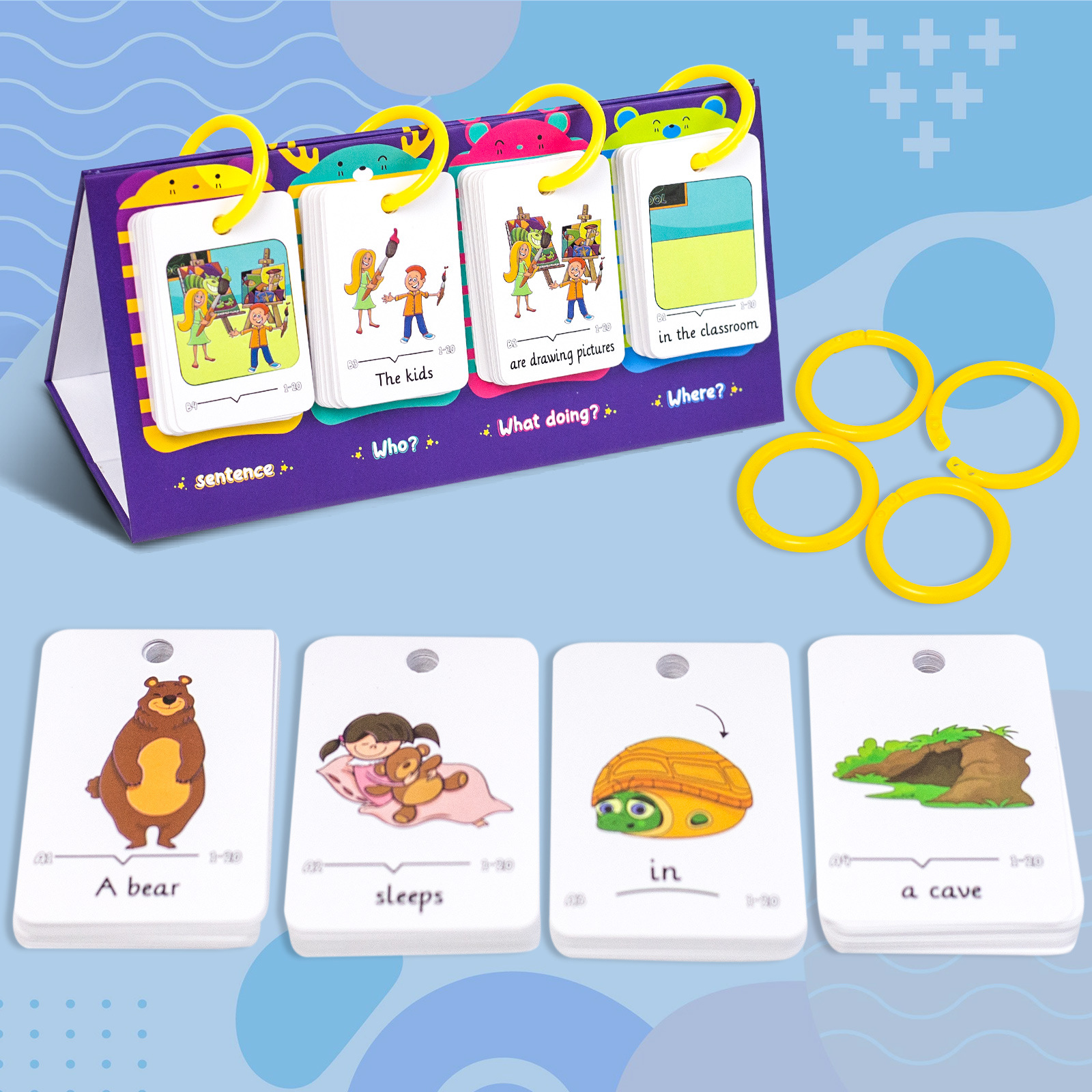 80Pcs Table Model Visual Word  - Graded Card Display recension och pris