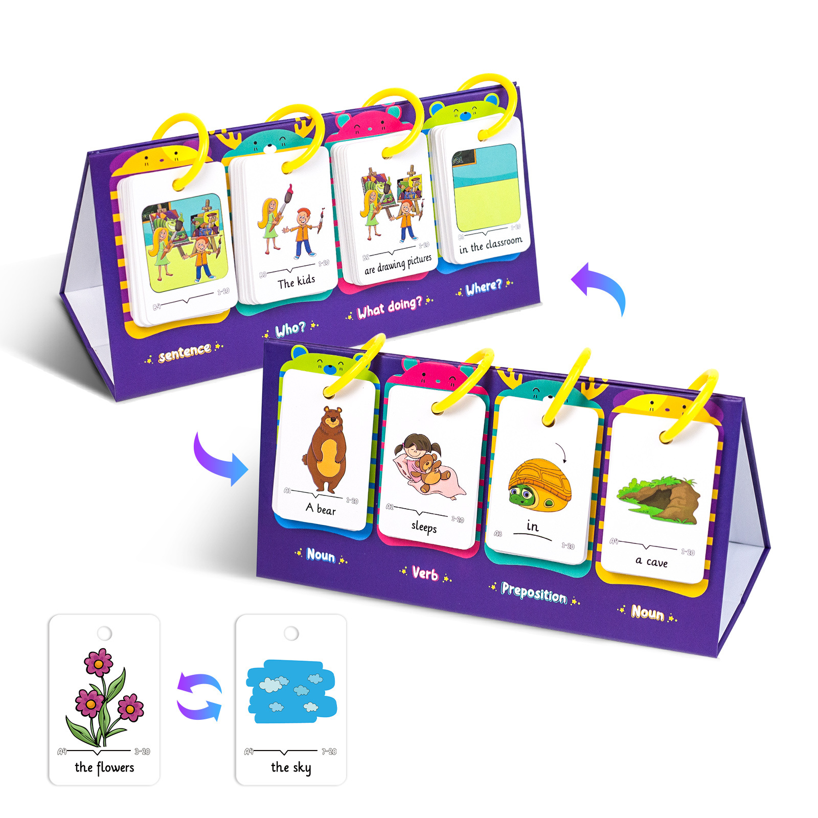 80Pcs Table Model Visual Word  - Graded Card Display recension och pris