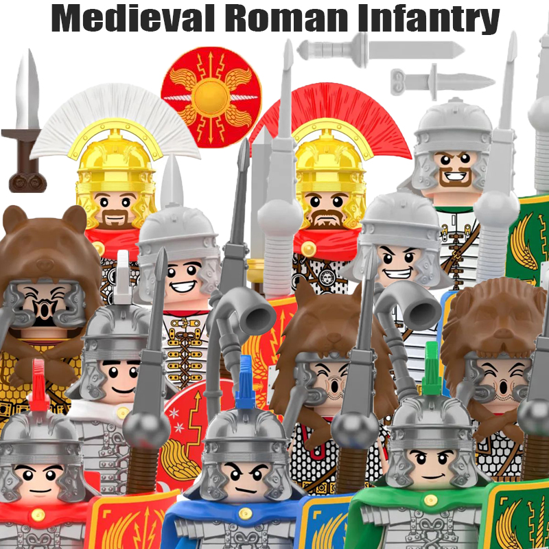 MOC Medieval Military Roman In - Lego Minifigure Holder recension och pris