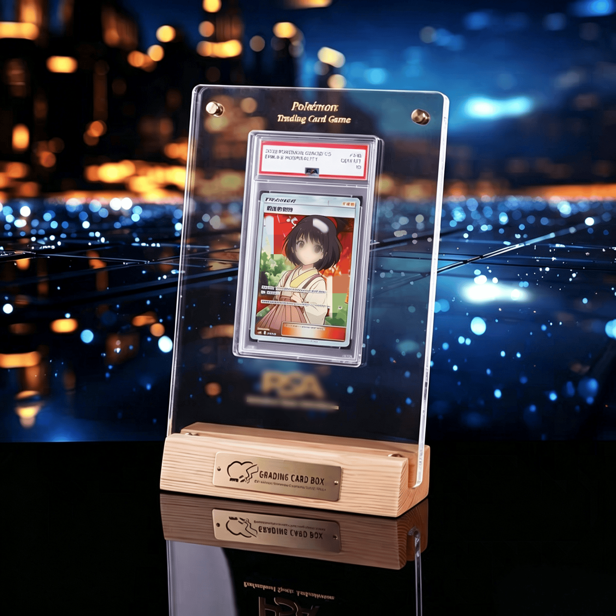 Pokemon PTCG & Yu-Gi-Oh Card D - Graded Card Display recension och pris