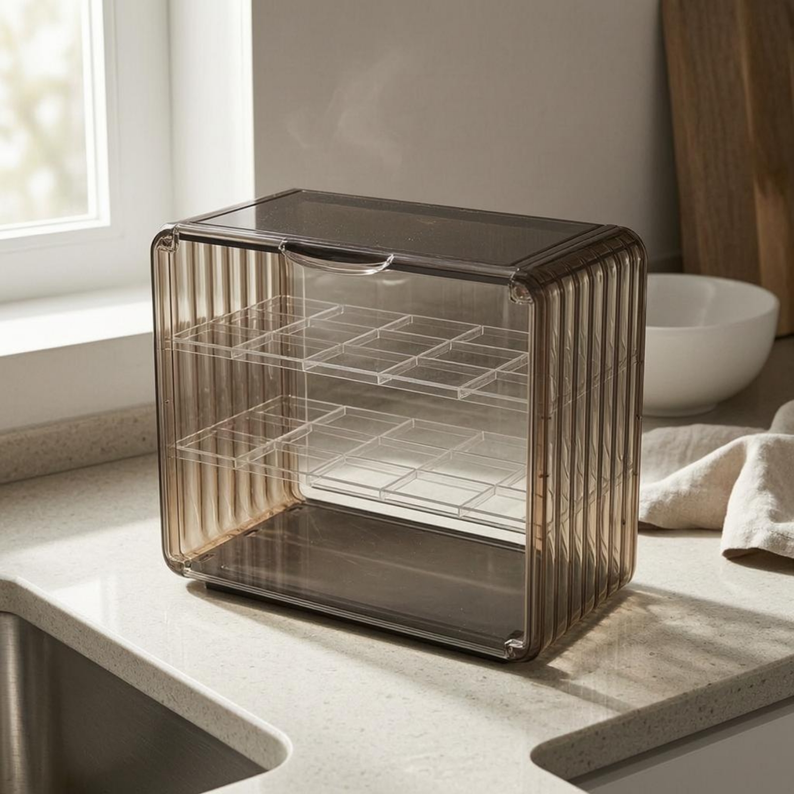 Acrylic Cup Storage Rack Trans - Display Case Acrylic recension och pris