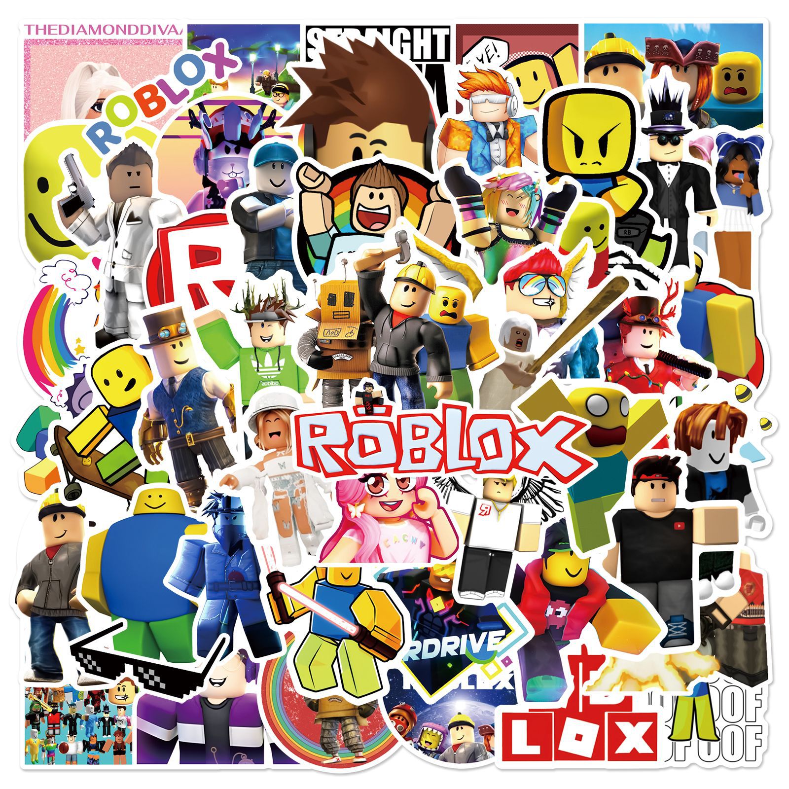 50pcs Roblox Unique Waterproof - Vinyl Figure Blank recension och pris