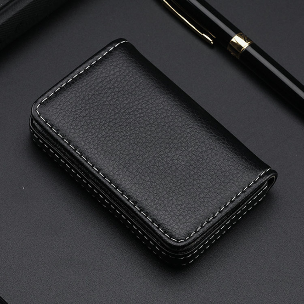Sized Stitched PU Leather Cred - Card Top Loader recension och pris