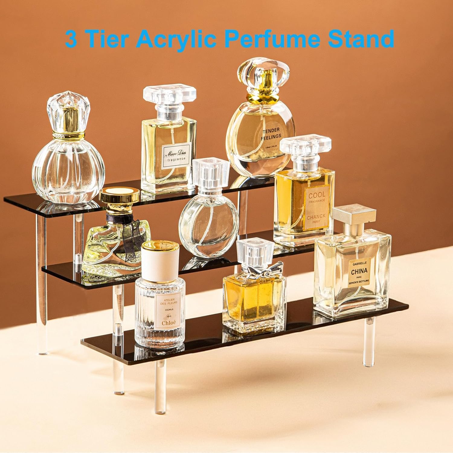 3 Tier Perfume Organizer Stand - Pop Display Shelf recension och pris