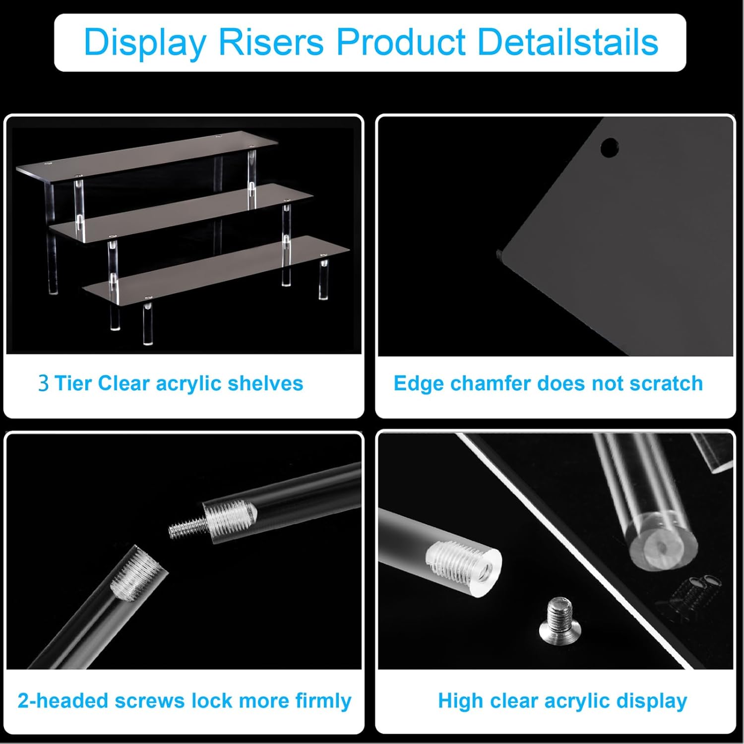 3 Tier Perfume Organizer Stand - Pop Display Shelf recension och pris