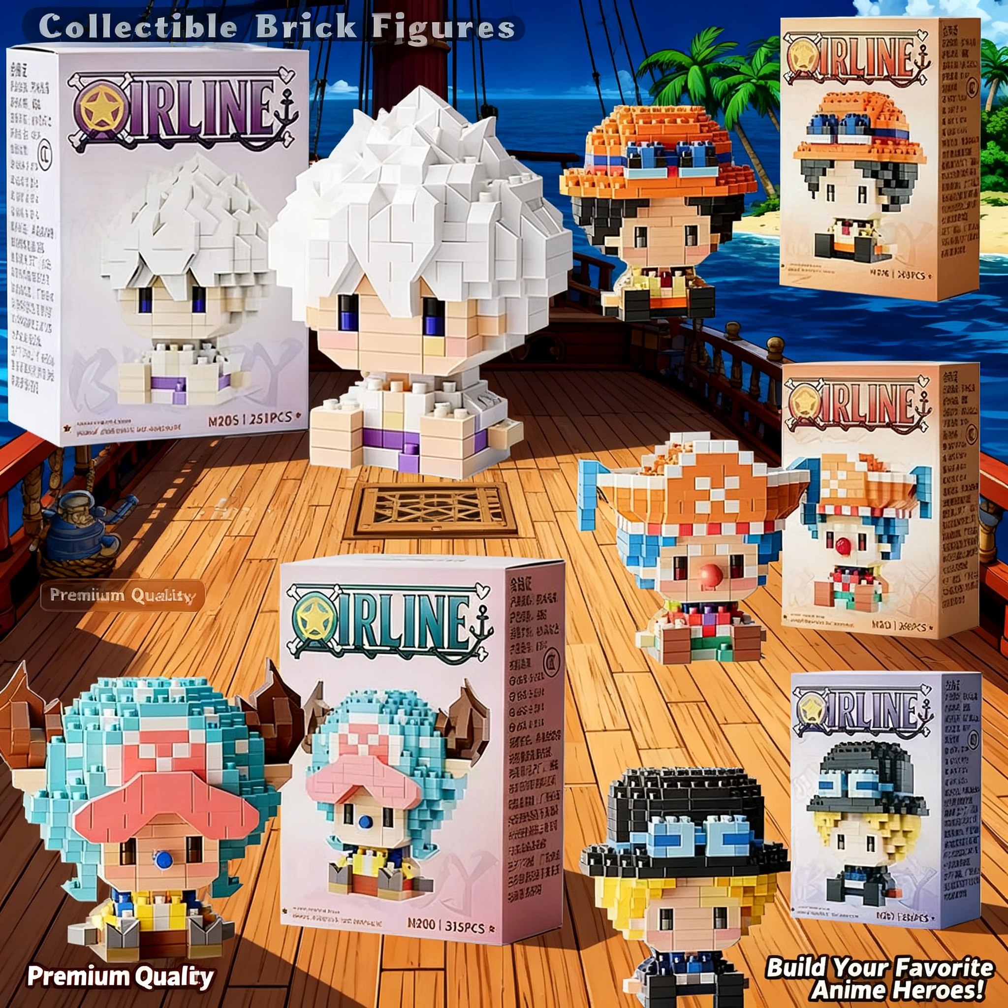 One Piece Anime Sun God Nika L - Building Block Mini recension och pris