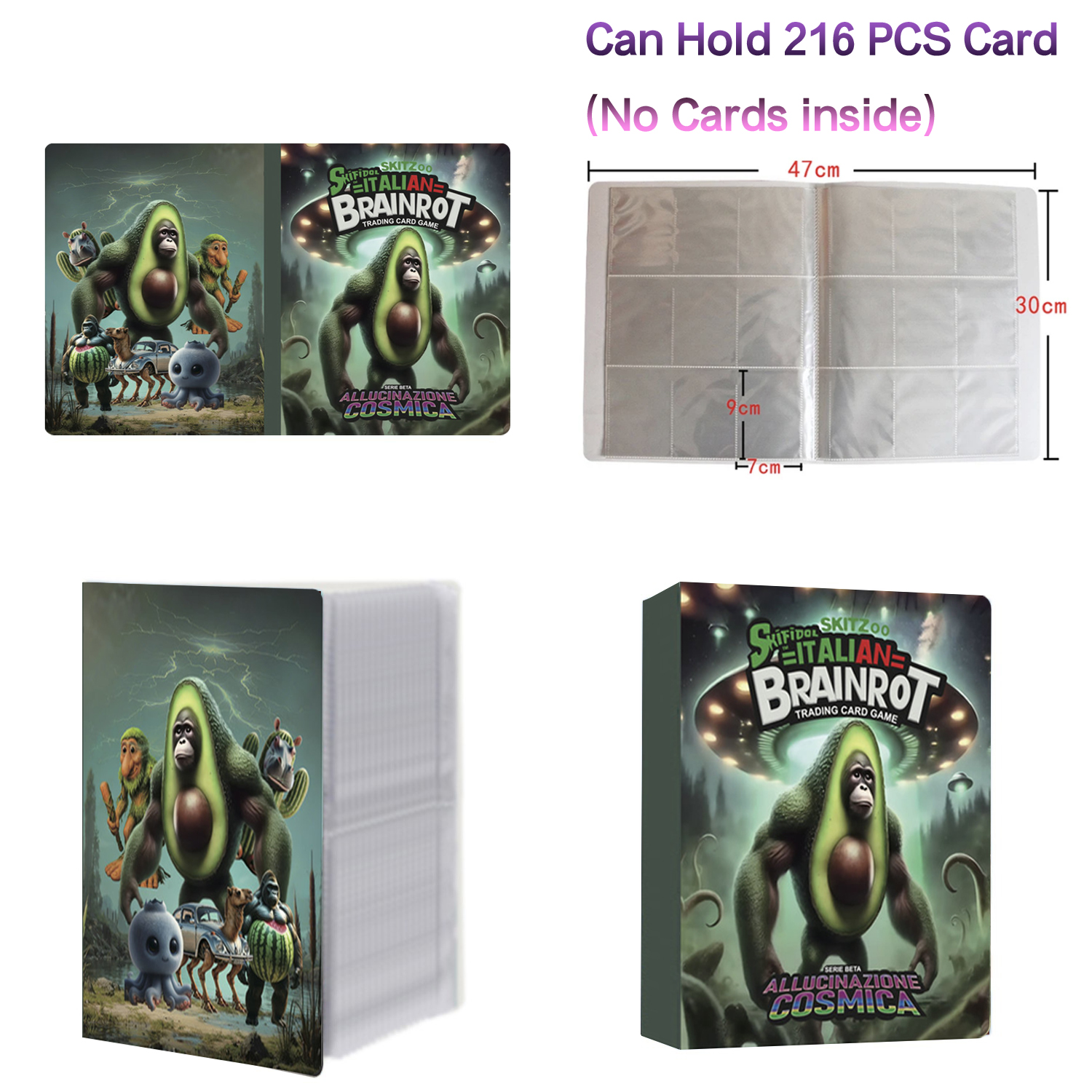 New 216 Pcs Booklet Italian Br - Trading Card Binder recension och pris