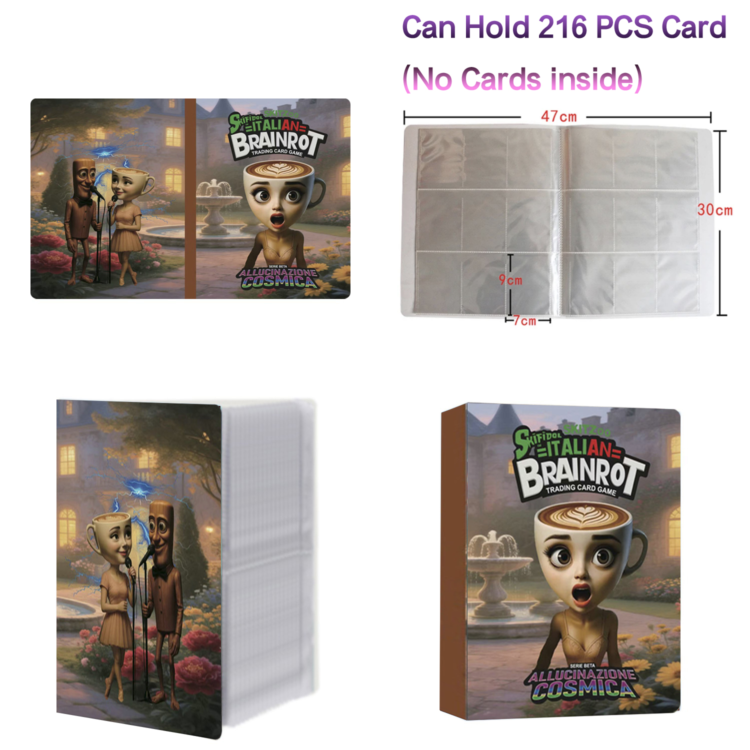 New 216 Pcs Booklet Italian Br - Trading Card Binder recension och pris