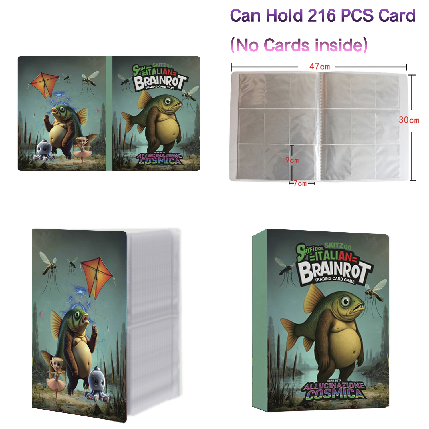 New 216 Pcs Booklet Italian Br - Trading Card Binder recension och pris