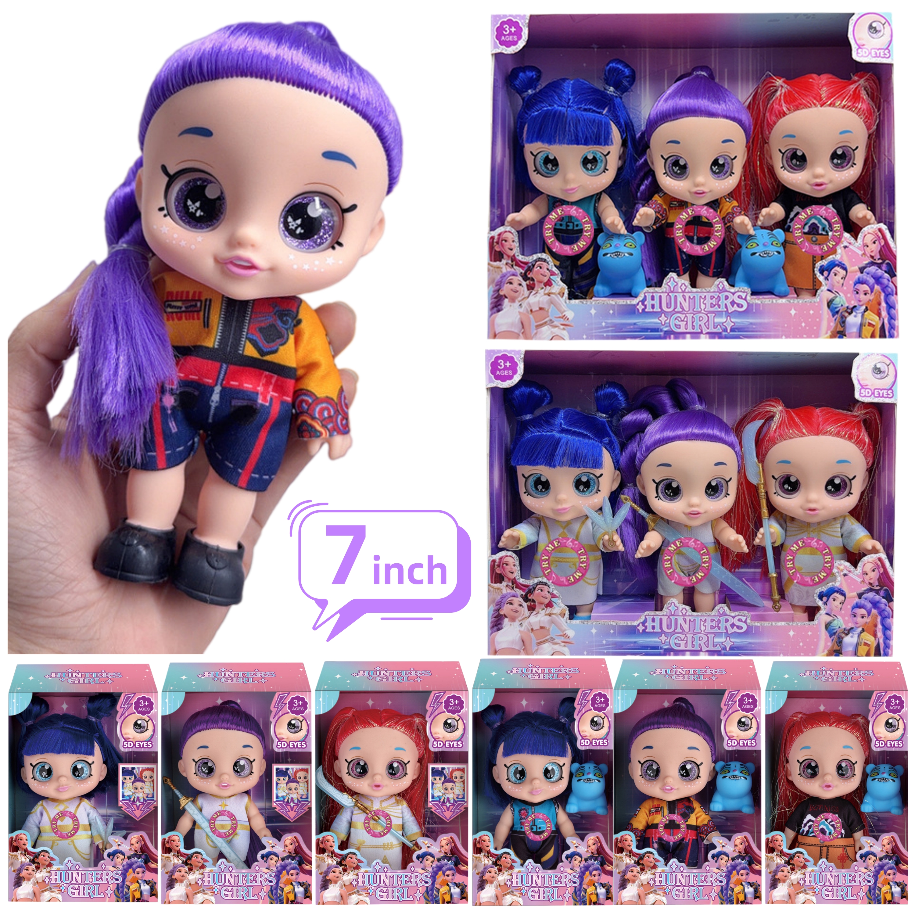 Anime Gilrs Lumi Mila Zoi K-po - Vinyl Figure Blank recension och pris
