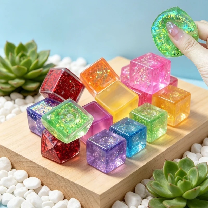 Squishy Mini Water Cube Squeez - Fidget Cube Original recension och pris