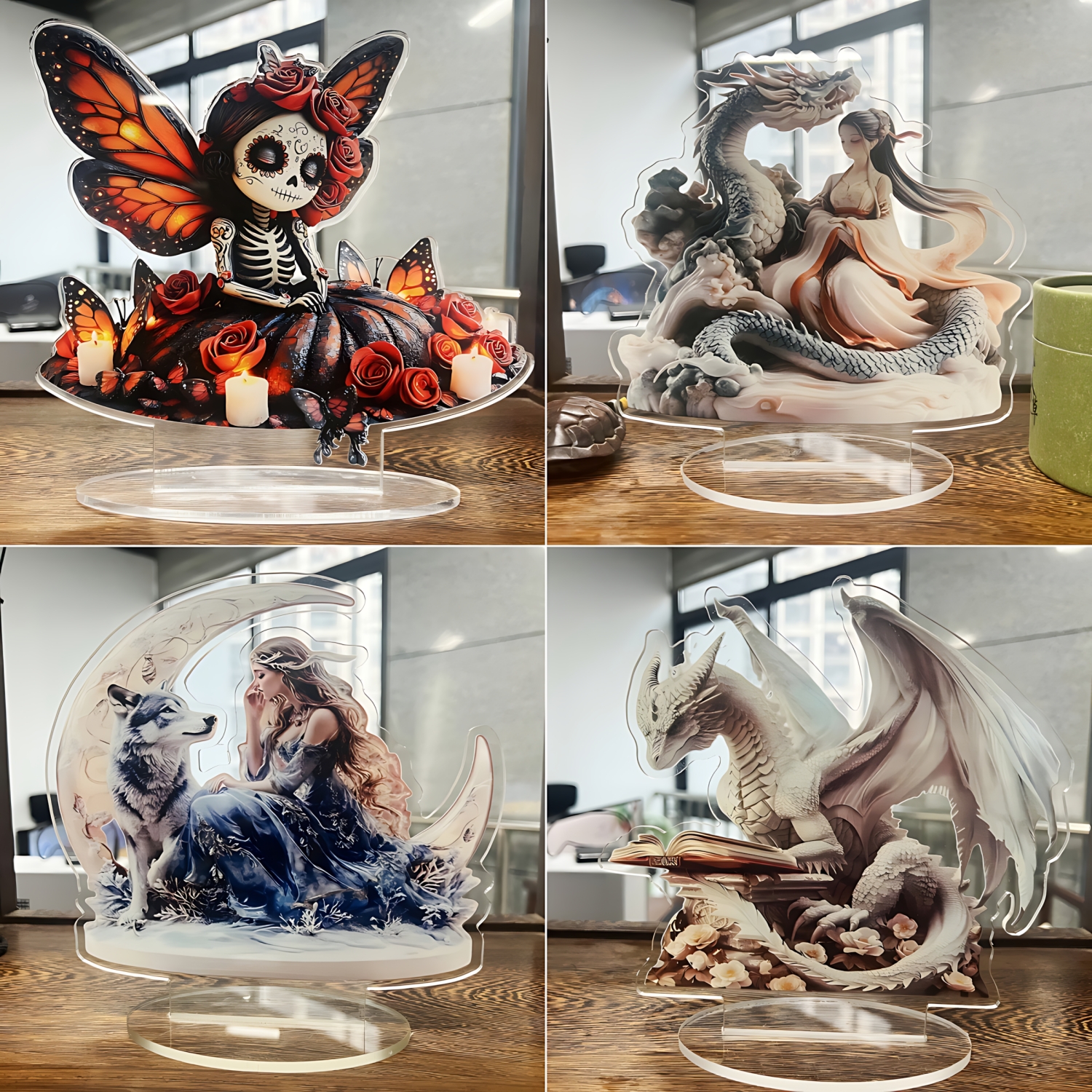 Fairy Statue,2D Flat Acrylic P - Display Case Acrylic recension och pris