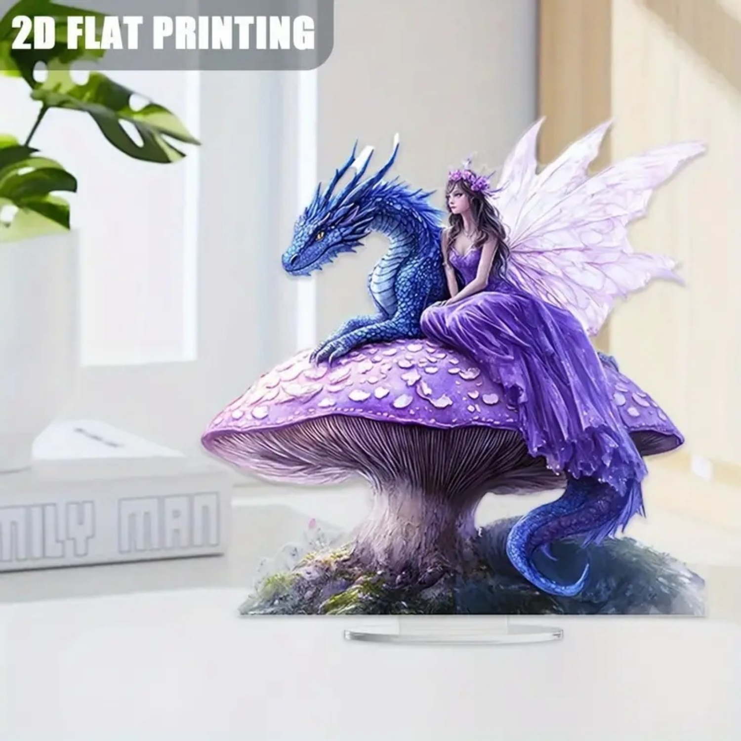 Fairy Statue,2D Flat Acrylic P - Display Case Acrylic recension och pris
