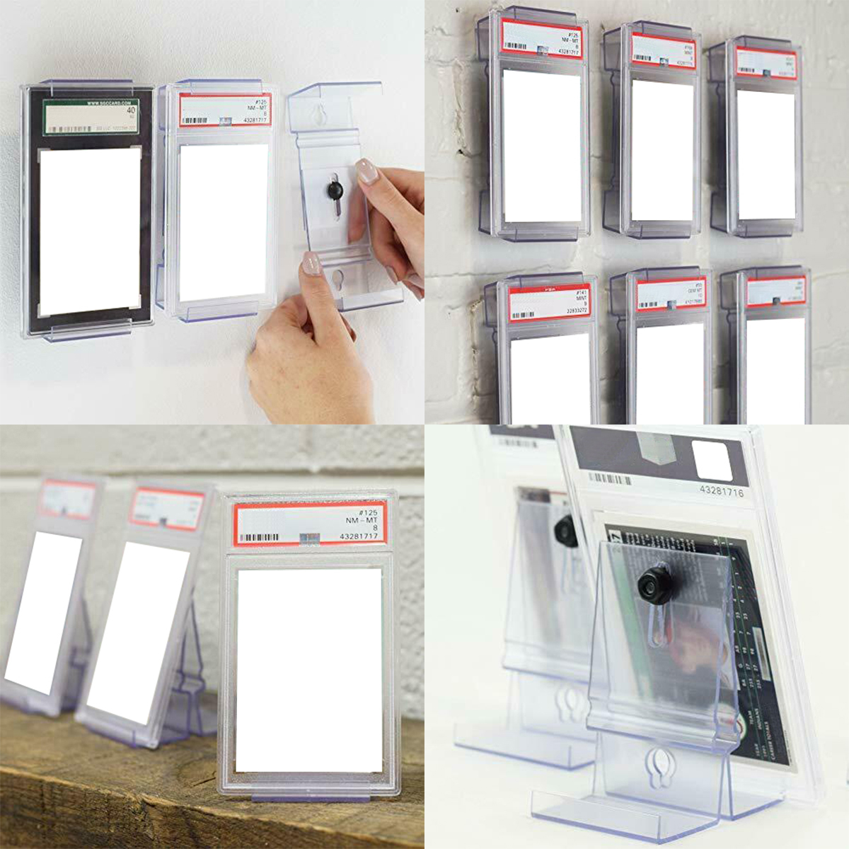 Wall Mount Tabletop Trading Ca - Graded Card Display recension och pris