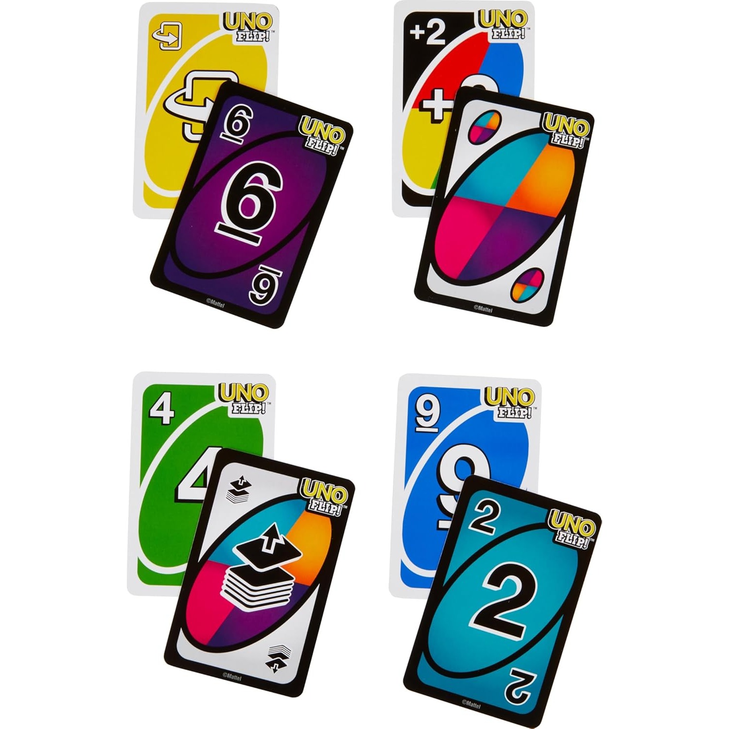 100% Original Mattel UNO Flip  - Graded Card Display recension och pris
