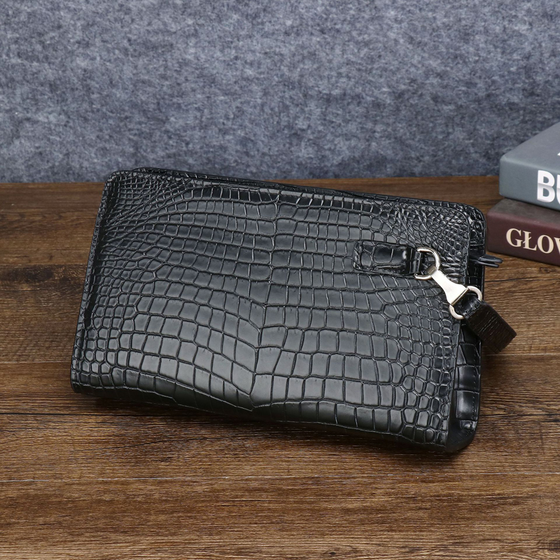 Men's Genuine Leather Clutch B - Card Top Loader recension och pris