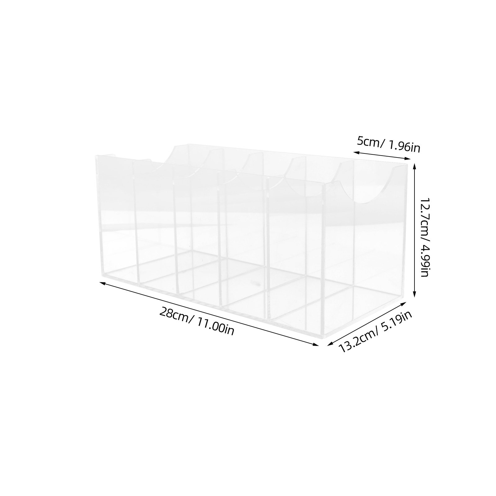 5-Compartment Acrylic Belt Org - Display Case Acrylic recension och pris