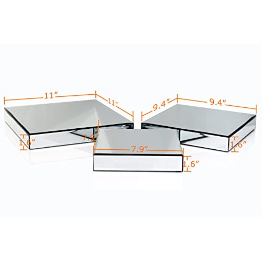 Mirror Display Riser Stands 3  - Display Risers Set recension och pris
