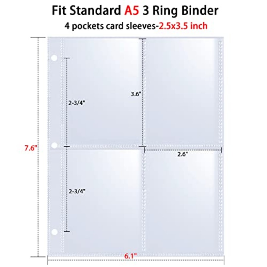 400 Pockets 2.5x3.5 Trading Ca - Trading Card Binder recension och pris