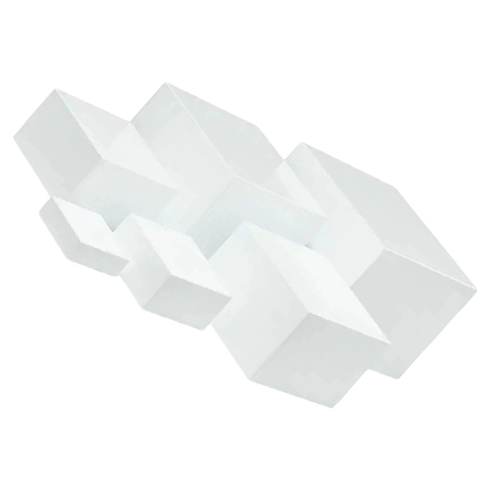 6Pcs Minimalist White Plastic  - Display Risers Set recension och pris