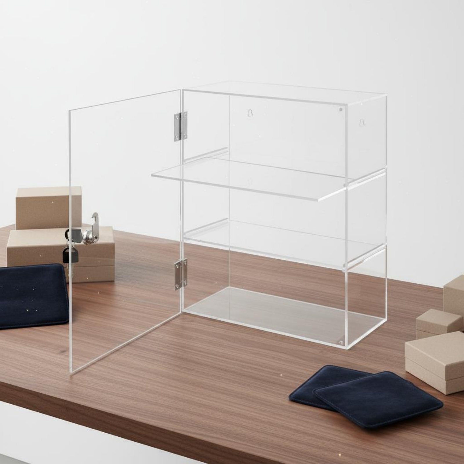 Locking Acrylic Display Case L - Display Case Acrylic recension och pris