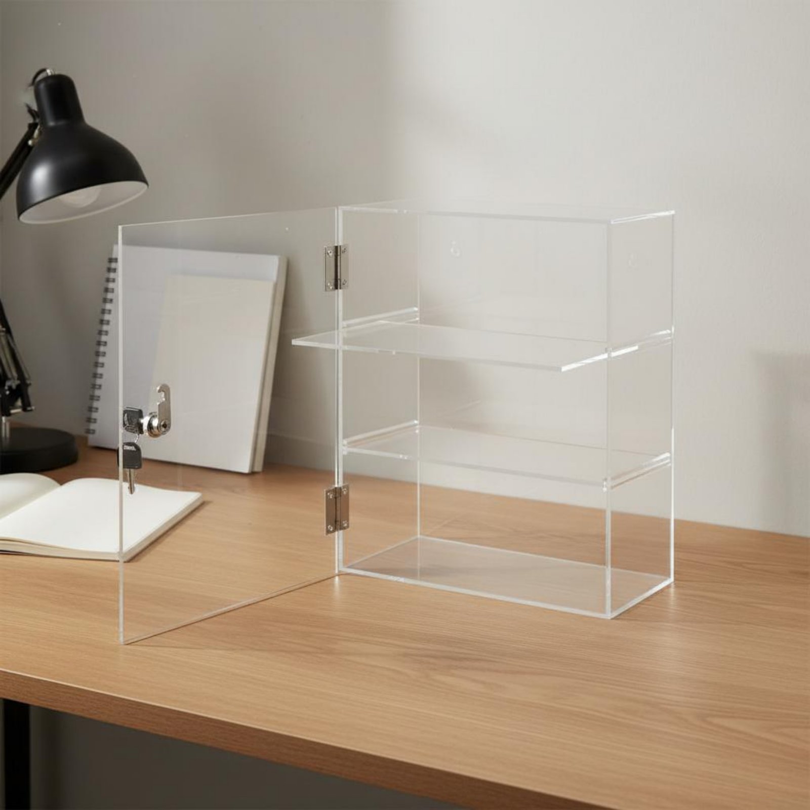 Locking Acrylic Display Case L - Display Case Acrylic recension och pris