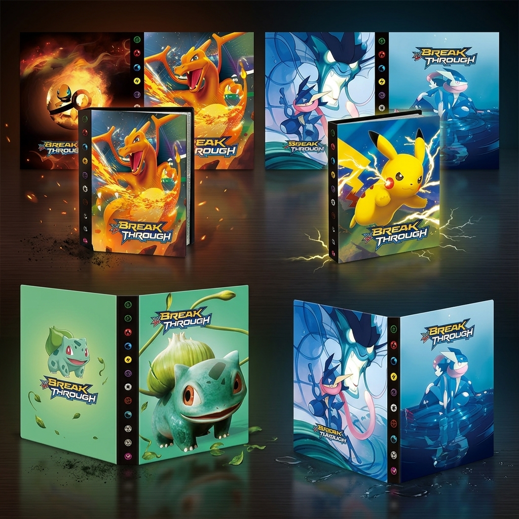 Bandai Pokemon 4 Grid Card Alb - Trading Card Binder recension och pris